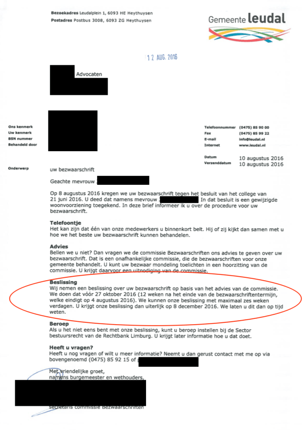 Afbeelding beslisdatum bezwaar Gemeente Leudal 10 Aug 2016.png
