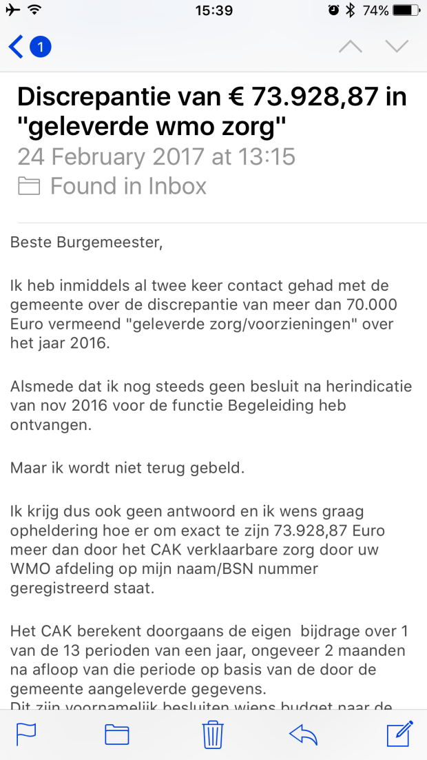 Mail aan burgemeester inzake. discrepantie zorg declaraties febr 2017.PNG