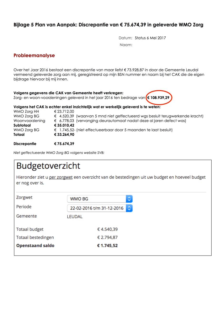 Bijlage 5-1 Plan van Aanpak - PGB - Discrepantie van 75674 Euro geleverde zorg CAK (6 mei 2017).png